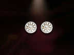 Radiant Polki Halo Stud Earrings