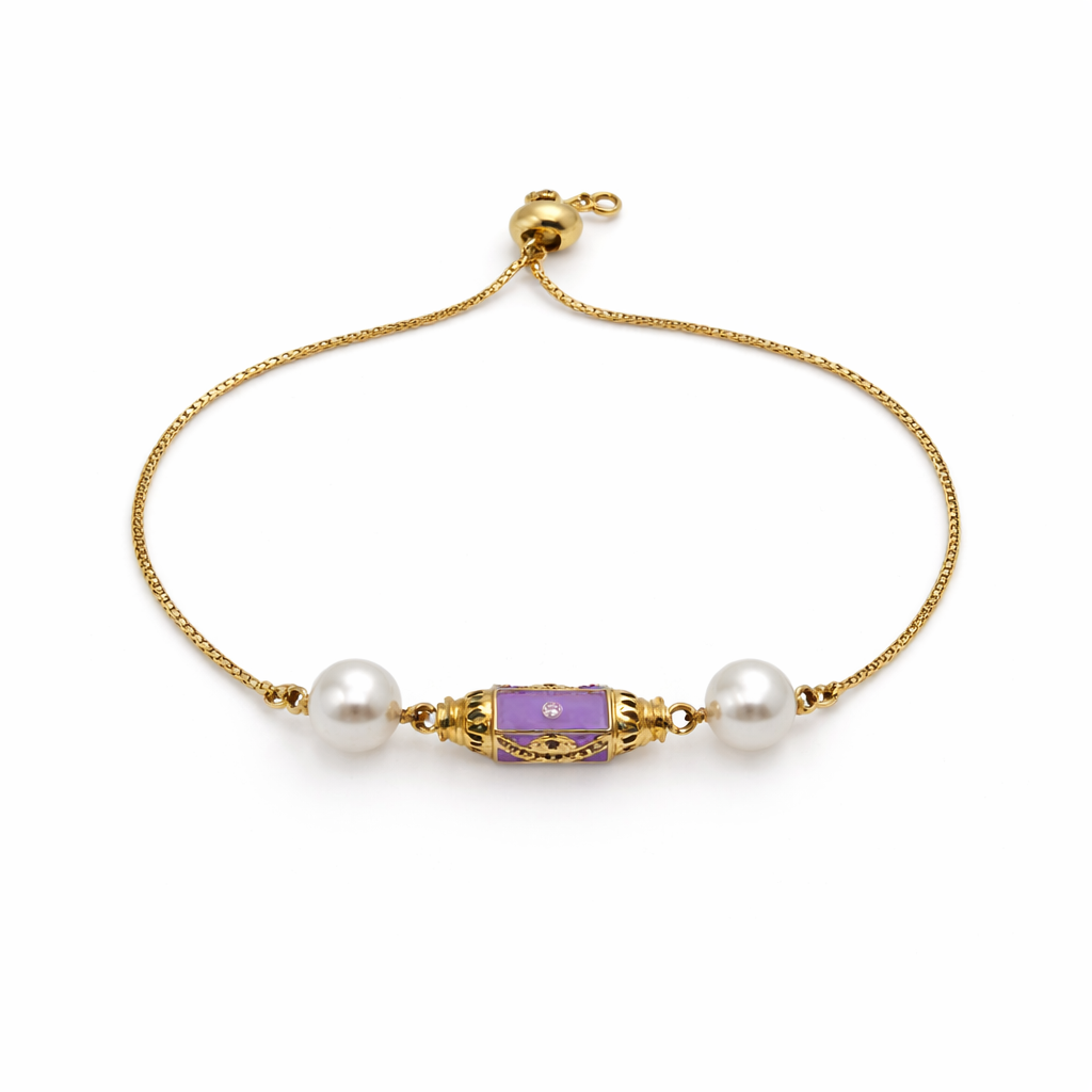 Midnight Pearl Statement Bracelet