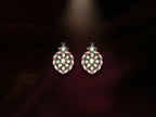 Antique Polki Leaf Stud Earrings