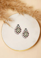 Antique Polki Leaf Stud Earrings