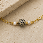 Noir Pearl Accent Bracelet