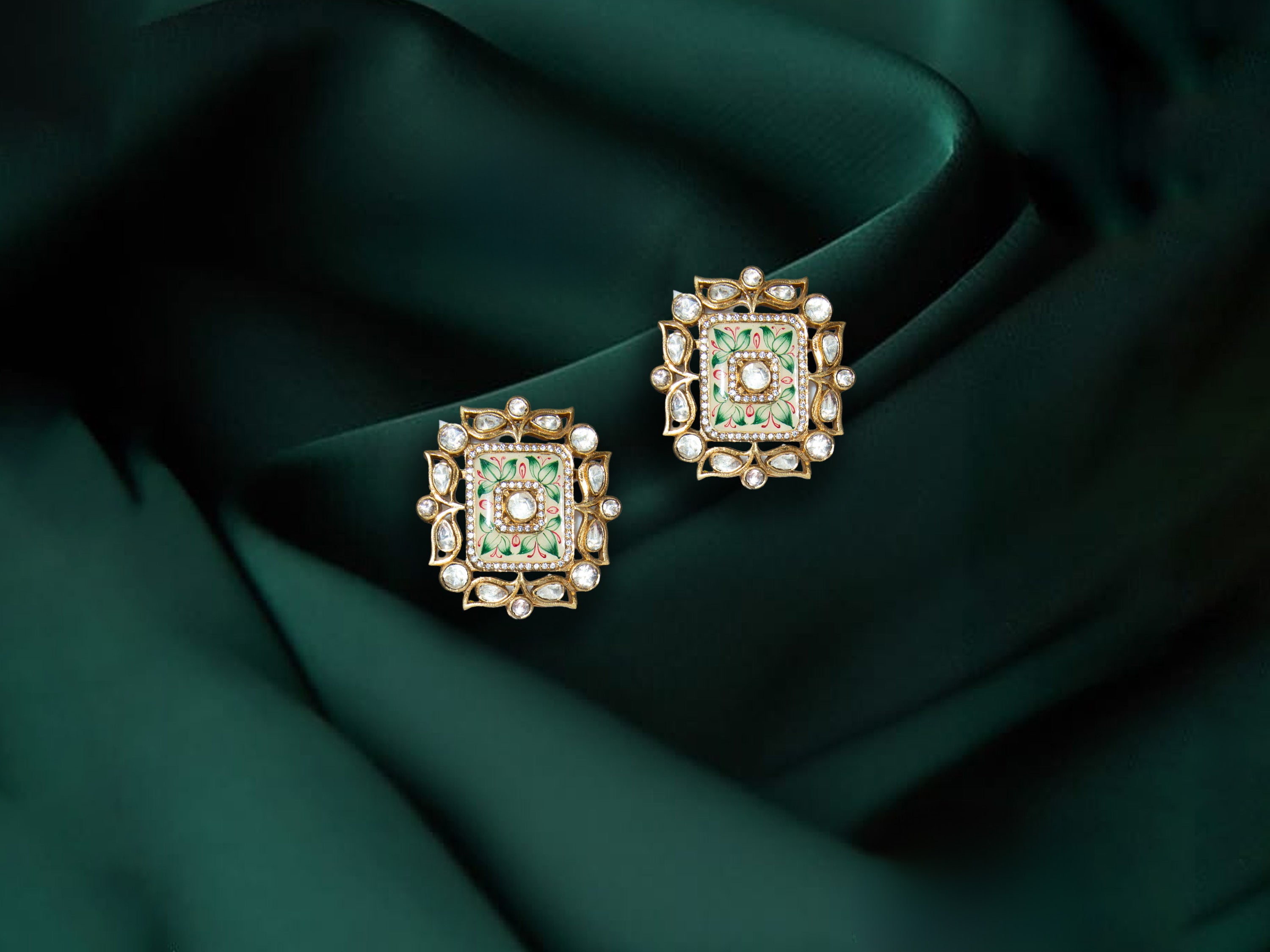 Royal Meenakari Stud Earrings