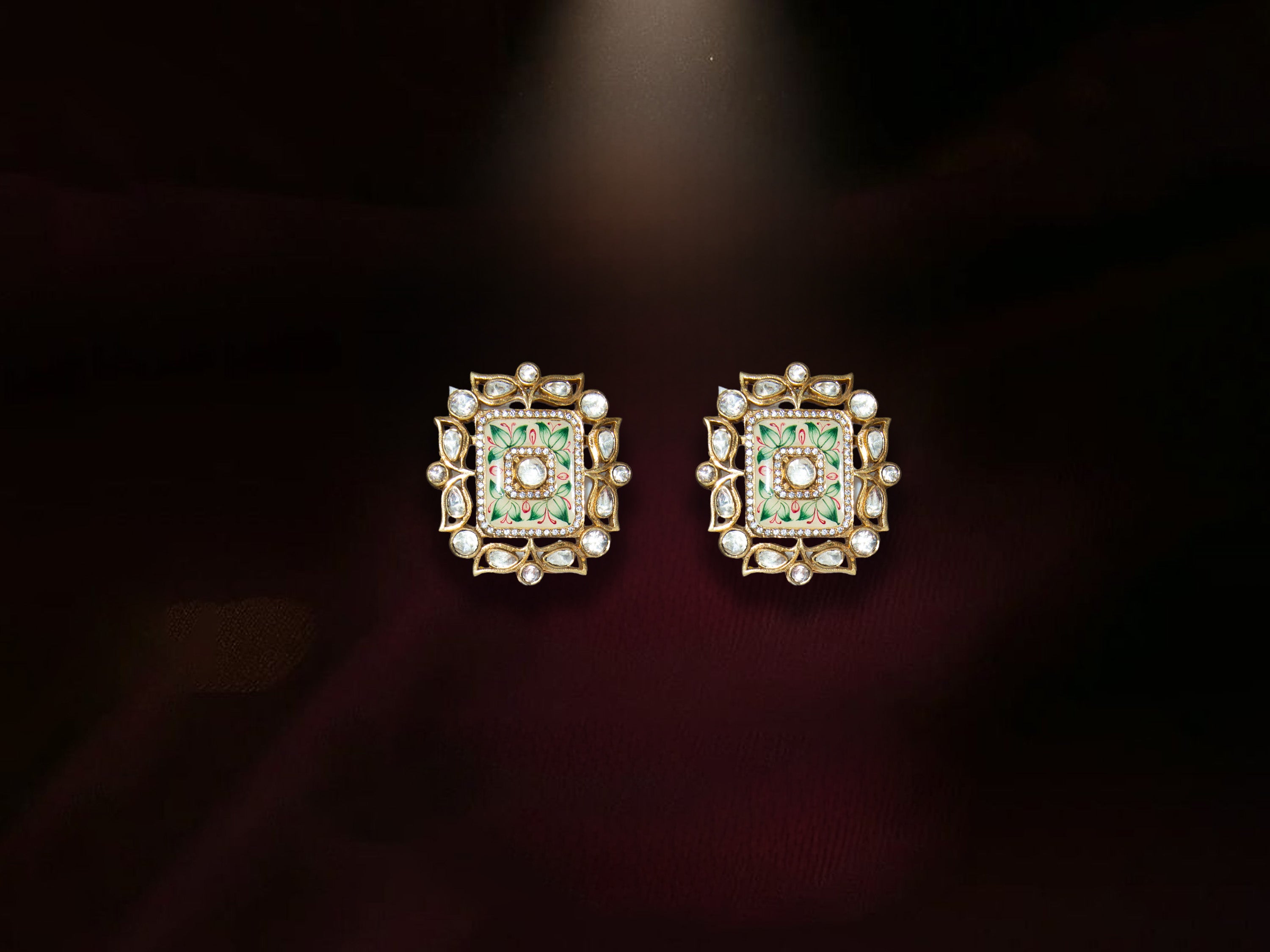 Royal Meenakari Stud Earrings