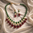 Fluorite & Ruby Royale Necklace Set