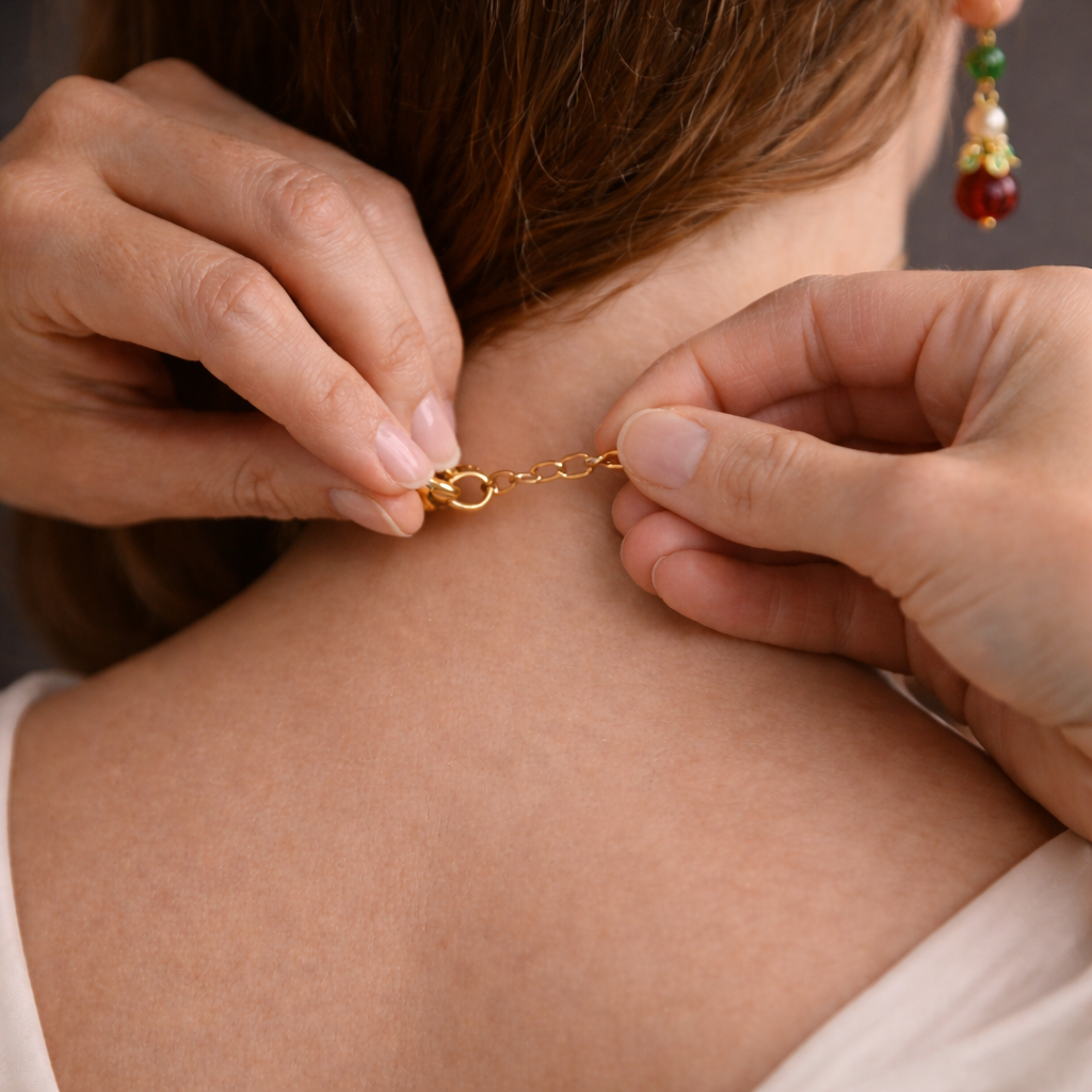 Fluorite & Ruby Royale Necklace Set