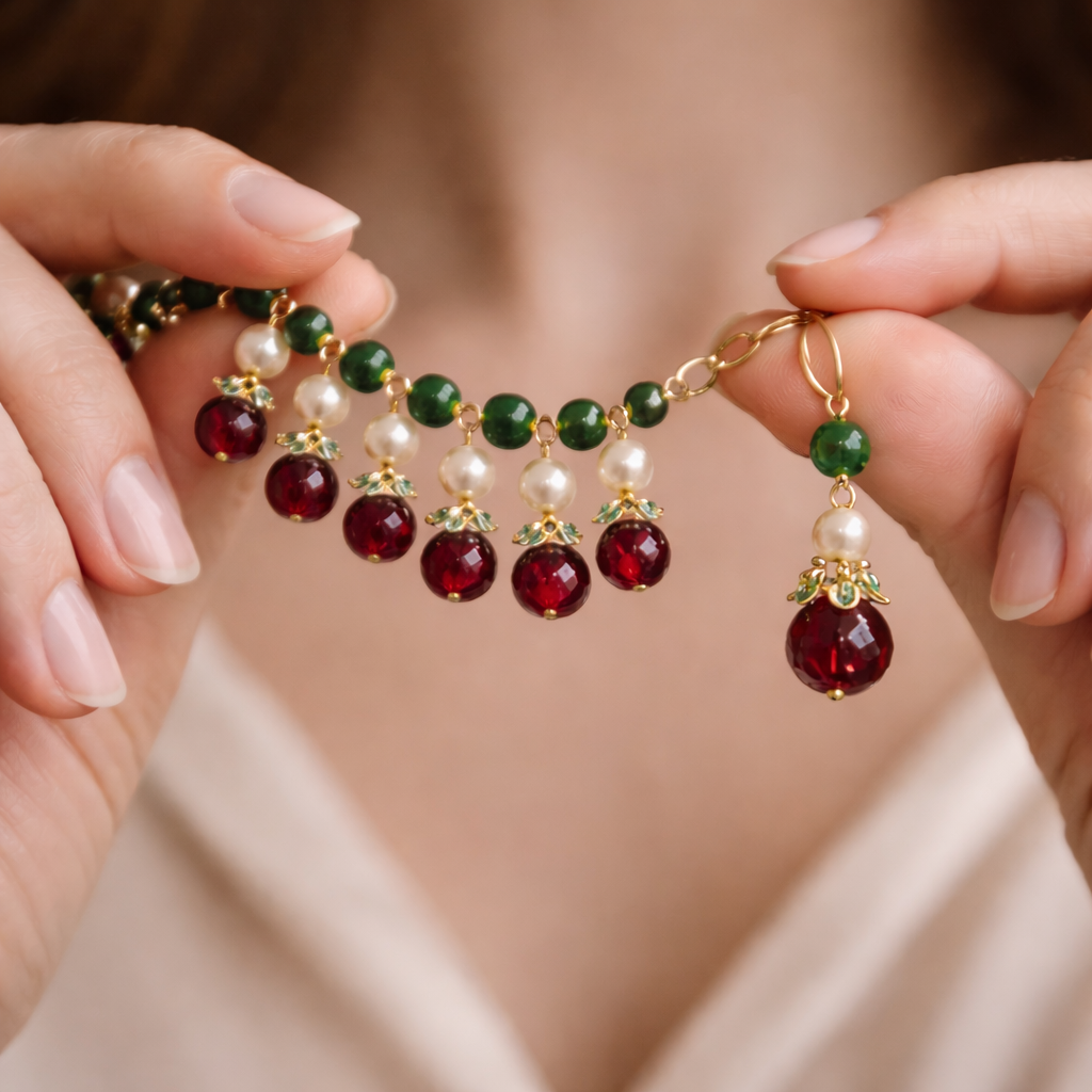 Fluorite & Ruby Royale Necklace Set