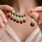 Fluorite & Ruby Royale Necklace Set