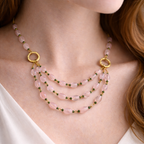 Blush Harmony Rose Quartz Necklace