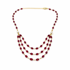 Crimson Grace Glass-Fill Ruby Necklace
