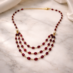 Crimson Grace Glass-Fill Ruby Necklace