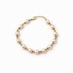 Classic Pearl Gold Bracelet