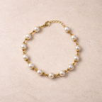 Classic Pearl Gold Bracelet