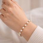 Classic Pearl Gold Bracelet