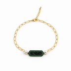 Emerald Noir Statement Bracelet