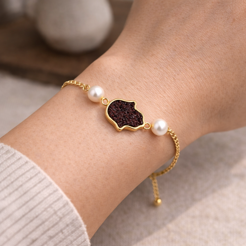 Royal Wine Snapchat Pendant Bracelet
