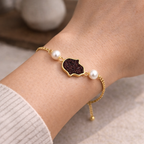 Royal Wine Snapchat Pendant Bracelet