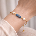 Azure Crystal Bar Bracelet