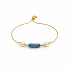 Azure Crystal Bar Bracelet
