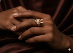 Labubu Doll Ring – Cute Adjustable Fashion Ring with Heart Stone