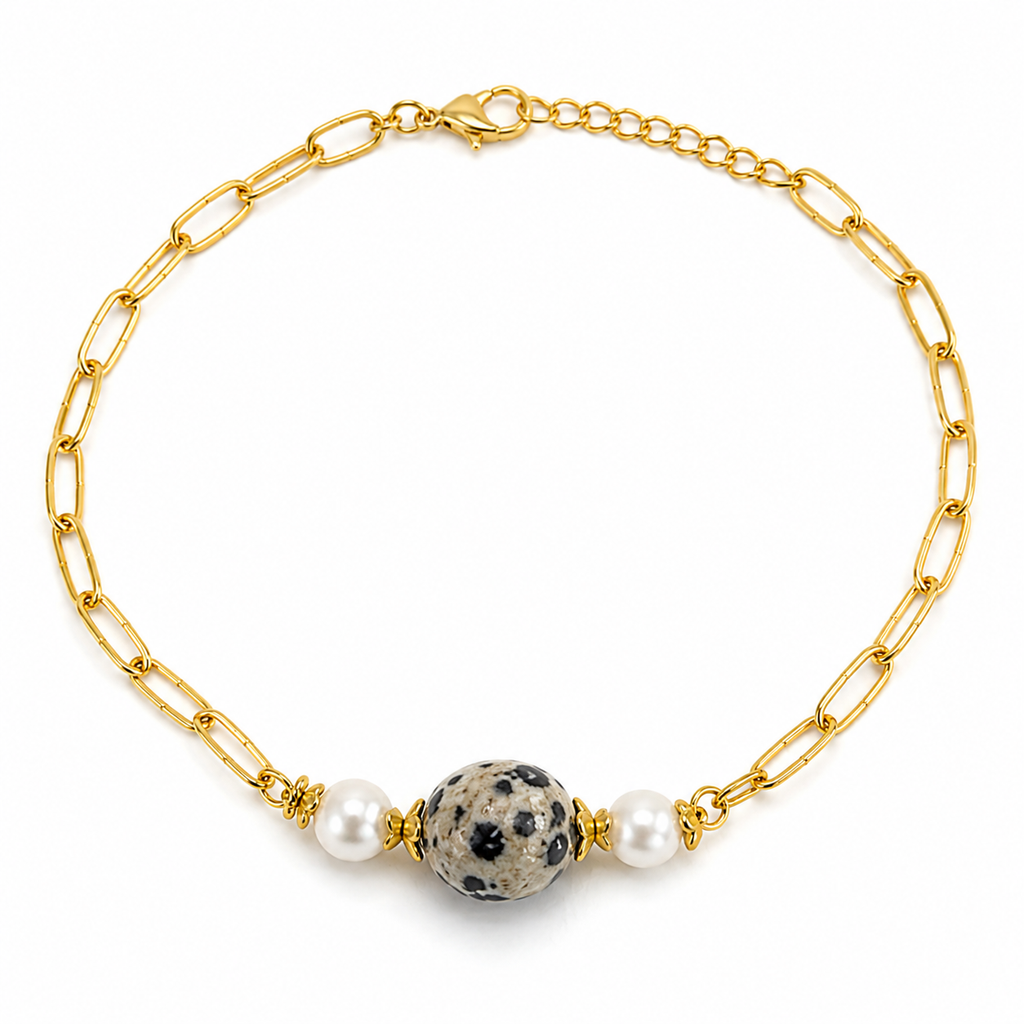 Noir Pearl Accent Bracelet